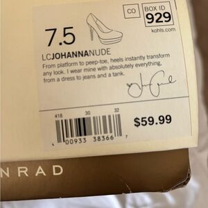 LC Lauren Conrad Johanna Nude Heels
